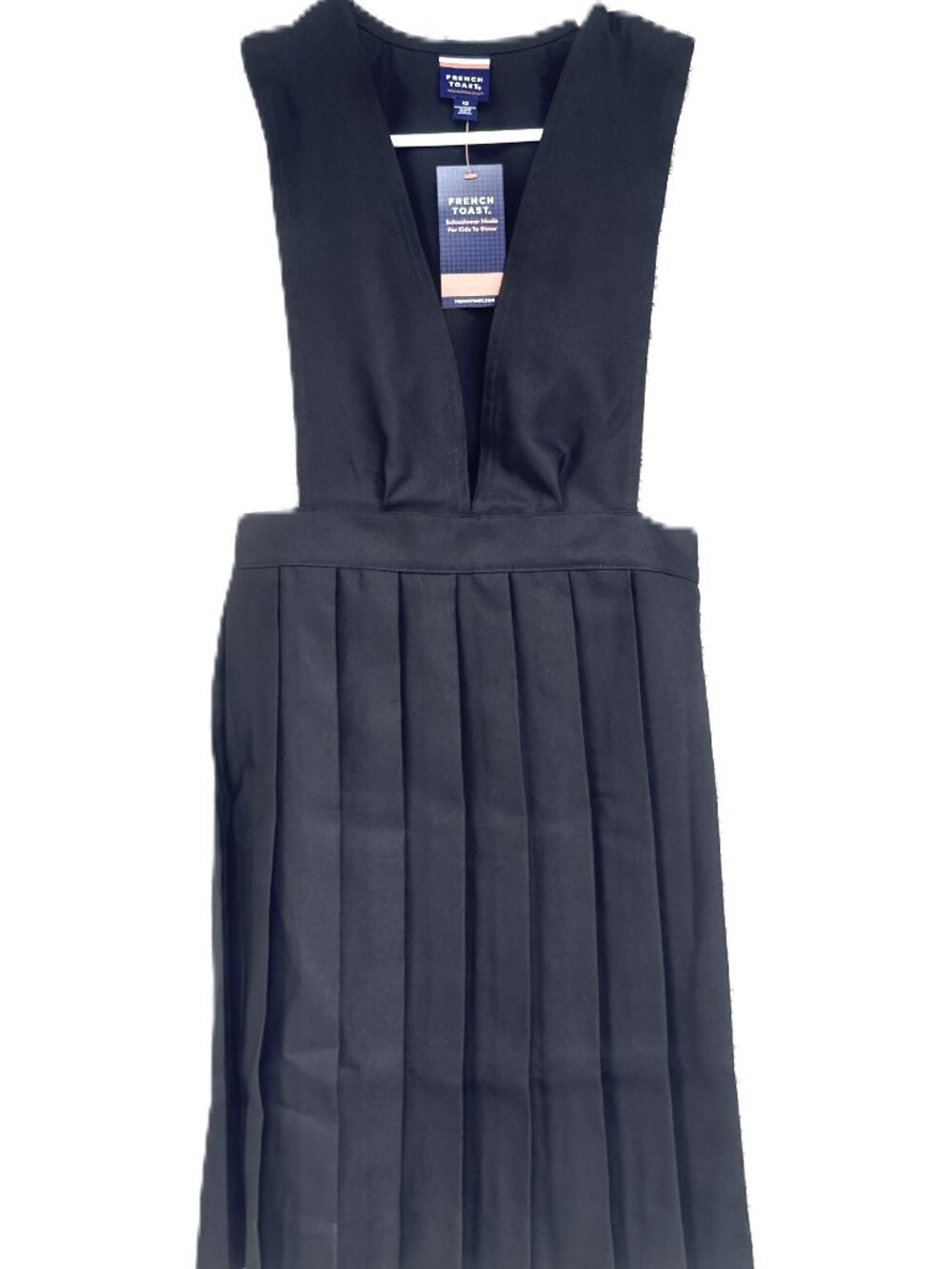 French Toast Girls School Uniform V-Neck Pleated Jumper NWT